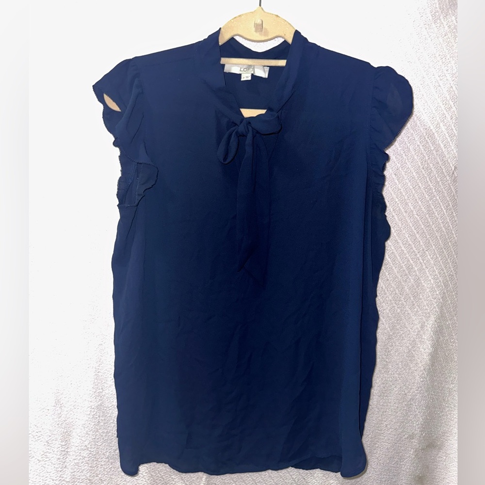 Loft Ruffle detailed sleeveless